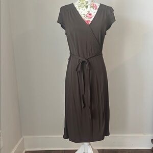 LOFT Chocolate Brown Wrap Dress